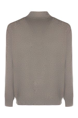 Cardigan in lana merino marrone ROBERTO COLLINA | 253M2130507